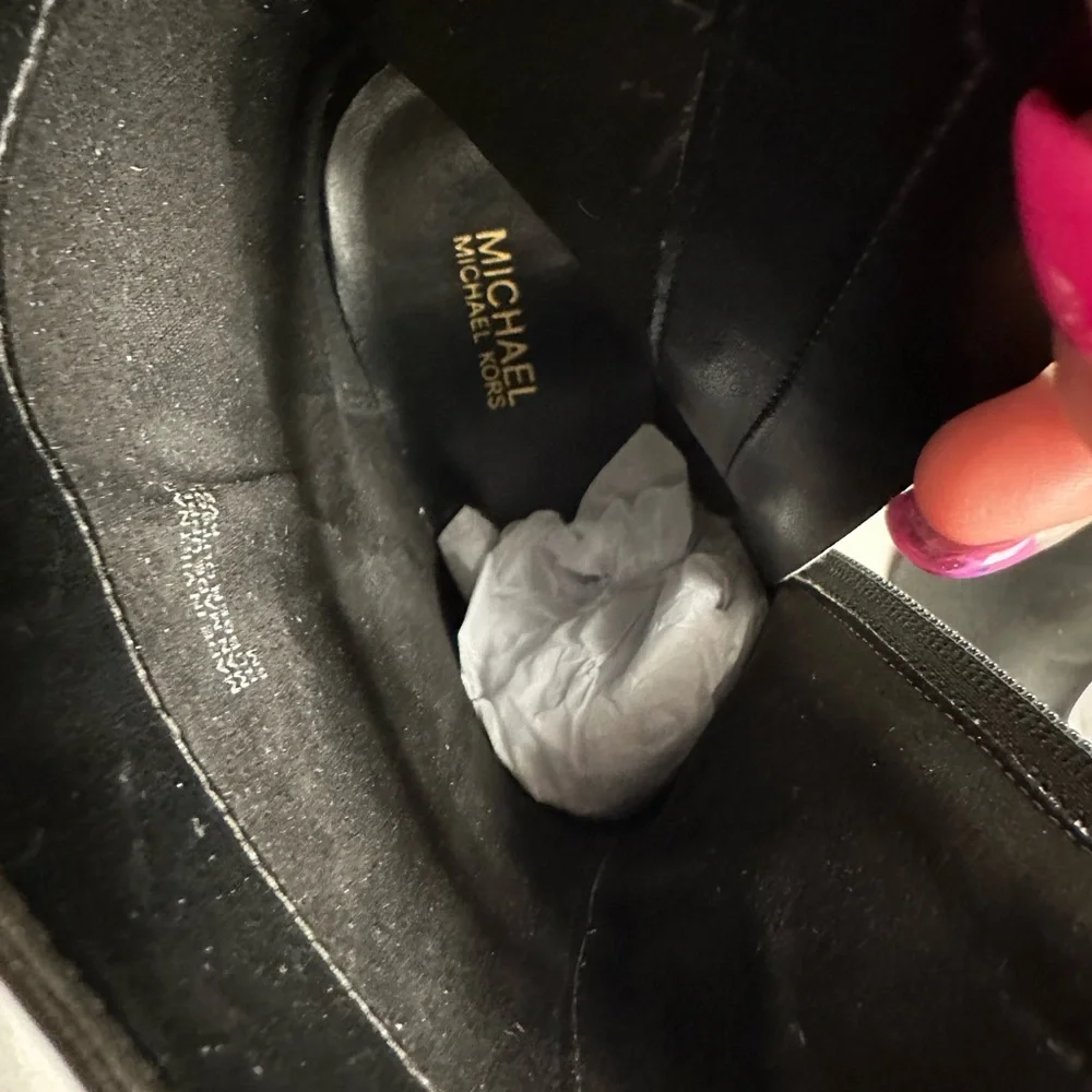 Michael Kors Black Heeled Boots - Picture 6 of 7